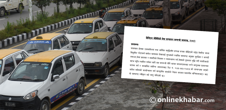 राइड सेयरिङ/हिलिङ गर्ने सवारीसाधनको आयु तोकिँदै, १५ वर्ष पुराना निषेध