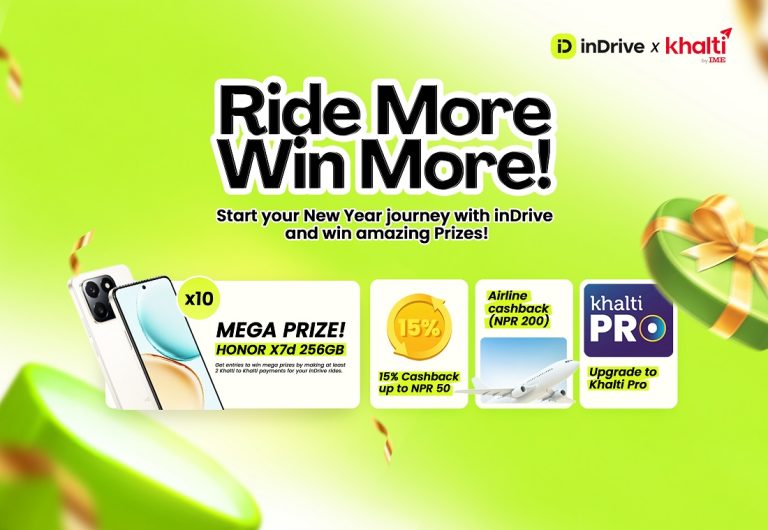 नयाँ वर्ष २०८३ को अवसरमा इनड्राइभको ‘राइड मोर, विन मोर’ क्याम्पेन