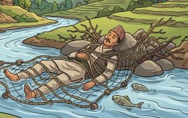 माछा मार्न हिँडेका पुरुष जालमा बेरिएको अवस्थामा खोलामा मृत भेटिए