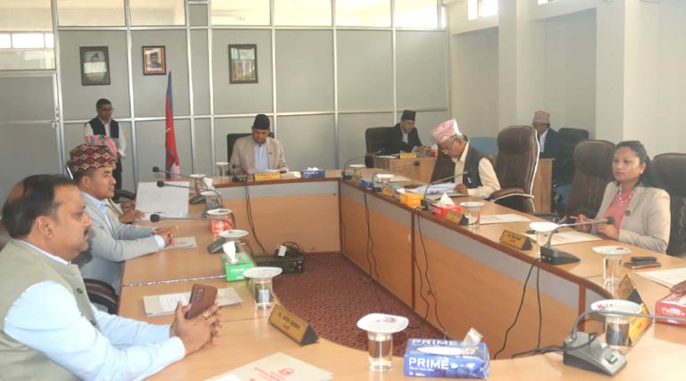 लुम्बिनीको मन्त्रिपरिषद् बैठक : सवारी साधन करको बाँडफाँट प्रस्ताव पारित