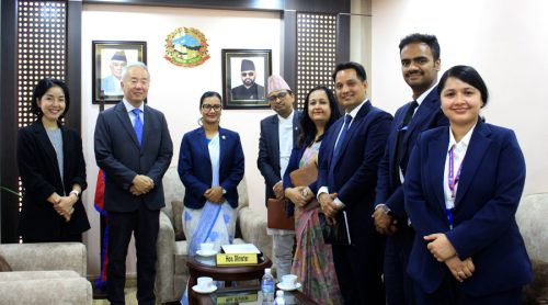 नेपालका लागि जापानी राजदूतसँग कानुमन्त्रीको भेटवार्ता