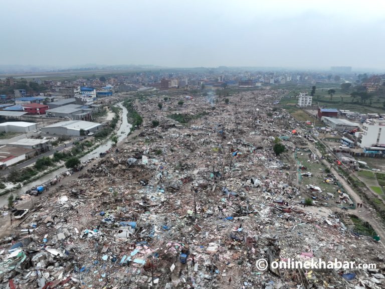 बस्ती हटाएपछि मनोहरा सुकुमवासी क्षेत्र (ड्रोन भ्यू)   