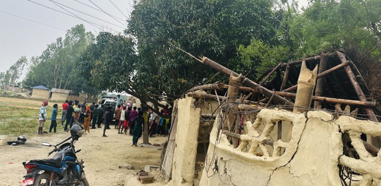 हावाहुरी पीडित मुसहरलाई लहान नगरपालिकाको सहयोग