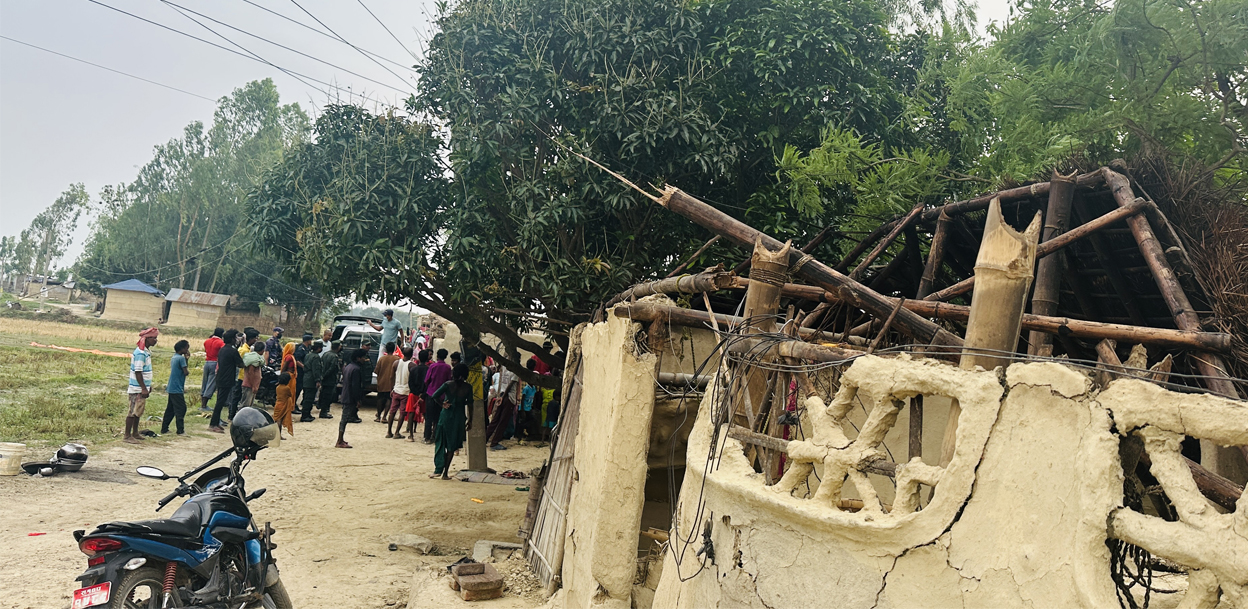 हावाहुरी पीडित मुसहरलाई लहान नगरपालिकाको सहयोग