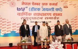 हिरक जयन्तीका अवसरमा चेम्बरले गर्‍यो ९ विधामा सम्मान