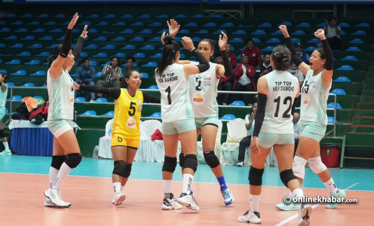 लगातार चार खेल जित्दै न्यु डायमन्ड पीएम कप एनभीए भलिबल लिगको फाइनलमा