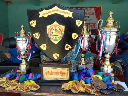 जनसेवा नमूना माविले लगातार चौथोपटक जित्यो शिल्ड