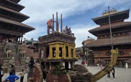 भक्तपुरमा लिच्छविकालीन बिस्केट जात्राको तारतम्य मिलाइँदै