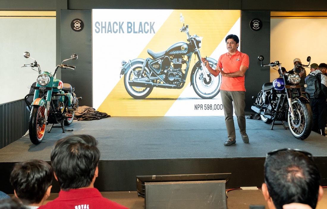 रोयल इनफिल्डको गोवन क्लासिक-३५० मोटरसाइकल नेपालमा सार्वजनिक