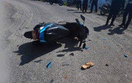 प्युठानमा टिप्परको ठक्करबाट स्कुटी चालकको मृत्यु