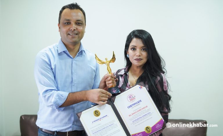 ‘५० प्रभावशाली महिला’ को सम्मानपछि शान्तिश्री : थप जिम्मेवारी र कर्तव्यबोध बनाएको छ