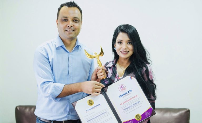 ‘५० प्रभावशाली महिला’ को सम्मानपछि शान्तिश्री : थप जिम्मेवारी र कर्तव्यबोध बनाएको छ