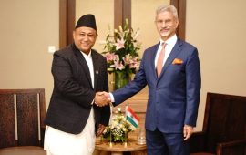 परराष्ट्रमन्त्री खनालसँग भारतीय विदेशमन्त्री जयशंकरको भेटवार्ता