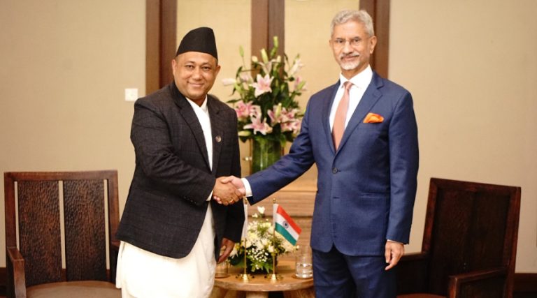 परराष्ट्रमन्त्री खनालसँग भारतीय विदेशमन्त्री जयशंकरको भेटवार्ता