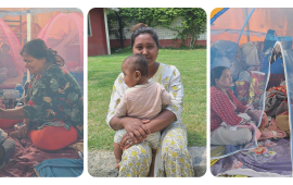 चिसो भुइँमा सुत्केरी शरीर कटकट खान्छ, भोकले चिच्याउँछन् बच्चा