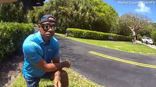 प्रहरीले सार्वजनिक गर्‍यो टाइगर वूड्स दुर्घटनापछिको ‘बडीक्याम भिडियो’