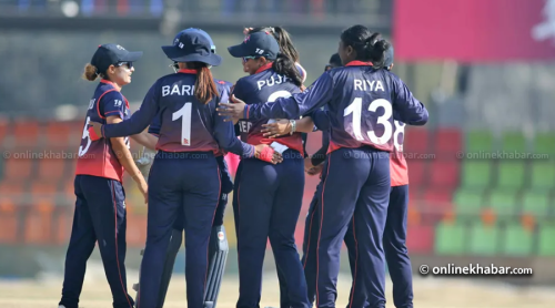 आईसीसी वुमेन्स च्यालेन्ज ट्रफीको पहिलो खेलमा नेपालले अमेरिकासँग खेल्दै