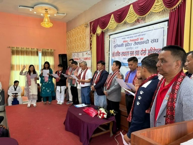 लुम्बिनी प्रदेश तेक्वान्दो संघको अध्यक्षमा रिजाल निर्विरोध