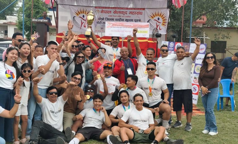 जिल्ला स्तरीय डोरी तान प्रतियोगिताको उपाधि फिजिकल फिटनेसलाई