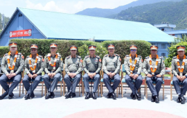 बढुवा भएका सशस्त्रका ६ डीआईजीलाई दर्ज्यानी चिह्न प्रदान