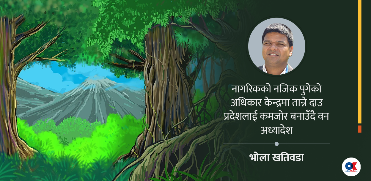 वन ऐन संशोधन अध्यादेश : विकासको बाटो खोल्ने कि सङ्घीयताको मर्म खोस्ने ?