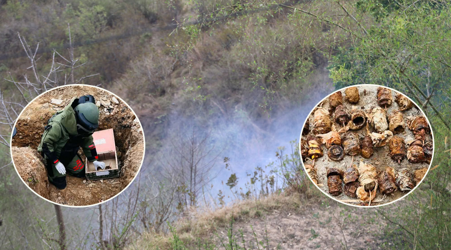 प्रहरी परिसरमा भेटिएका ८६ वटा बम सेनाद्वारा निष्क्रिय