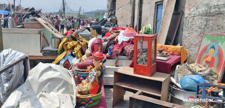 बुद्ध जयन्तीकै दिन भत्काइयो बल्खुको साङ्गे छोइलिङ्ग गुम्बा