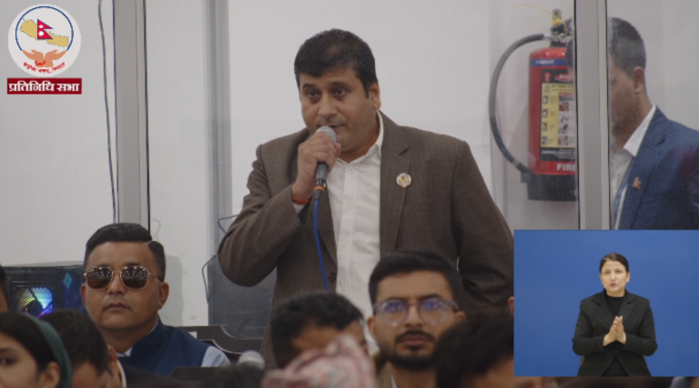 वीरगञ्ज सडक विस्तार अन्योलबारे सांसद पन्तले गराए सरकारको ध्यानाकर्षण
