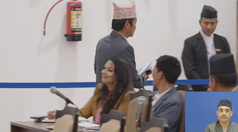 सभामुखले बोल्ने समय नदिएपछि हर्क साम्पाङ बैठक छाडेर हिँडे