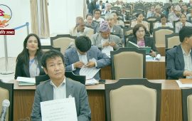 संसदमा प्ले कार्डसहित श्रम संस्कृति पार्टीको विरोध