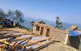 गुल्मीमा हावाहुरीबाट ८२ बढी भौतिक संरचनामा क्षति, ५ विद्यालय प्रभावित