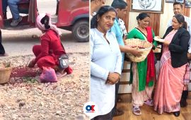 नगर प्रहरीले काफल पोखेको घटना : पीडित महिलालाई मेयरले दिइन् १० हजार क्षतिपूर्ति