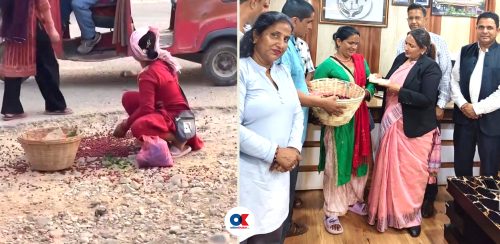 नगर प्रहरीले काफल पोखेको घटना : पीडित महिलालाई मेयरले दिइन् १० हजार क्षतिपूर्ति