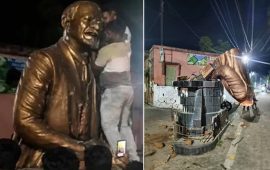 मुर्शिदाबादमा लेनिनको सालिक तोडफोड, भाजपा समर्थकमाथि लाग्यो आरोप