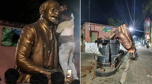 मुर्शिदाबादमा लेनिनको सालिक तोडफोड, भाजपा समर्थकमाथि लाग्यो आरोप