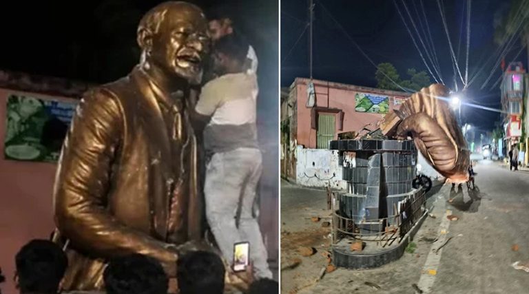 मुर्शिदाबादमा लेनिनको सालिक तोडफोड, भाजपा समर्थकमाथि लाग्यो आरोप