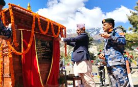 मनाङमा तीन हजार ४२० मिटर उचाइमा सशस्त्रको पर्वतीय उद्धार शिक्षालय