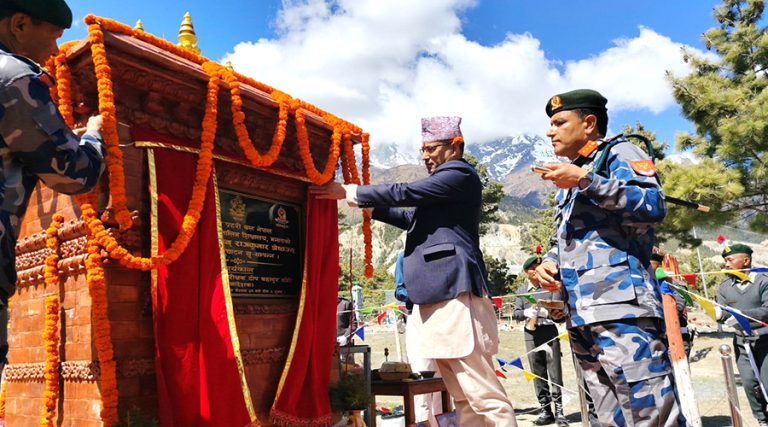 मनाङमा तीन हजार ४२० मिटर उचाइमा सशस्त्रको पर्वतीय उद्धार शिक्षालय