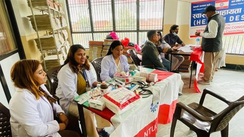 श्रमिक दिवसमा नेपाल ट्रेड युनियन कांग्रेस राष्ट्रिय युवा समितिको स्वास्थ्य शिविर