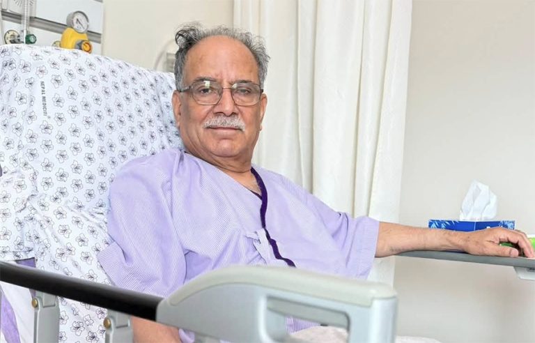 प्रचण्डको स्वास्थ्य ‘सुधारोन्मुख’