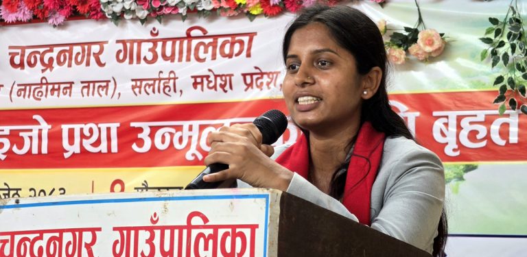 दाइजोविरुद्ध अन्तिम साससम्म लड्छु : उपसभामुख ठाकुर