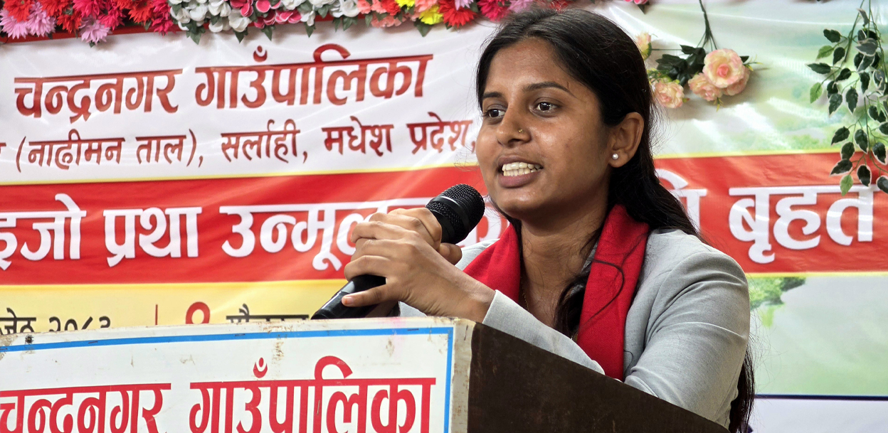 दाइजोविरुद्ध अन्तिम साससम्म लड्छु : उपसभामुख ठाकुर