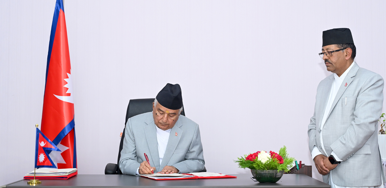 राष्ट्रपतिले जारी गरे सम्पत्ति शुद्धीकरण निवारण अध्यादेश