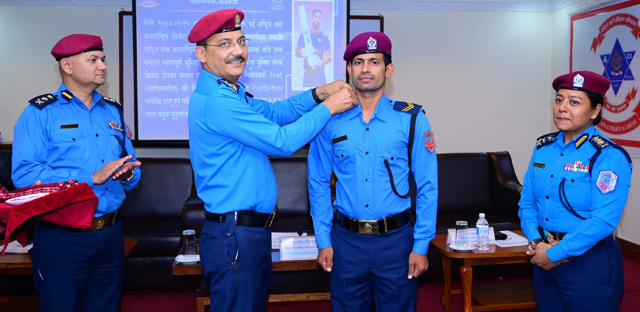 क्रिकेटर आरिफ शेख बने सहायक हवलदार