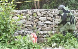 रोल्पामा भेटियो संकास्पद वस्तु, सेनाद्वारा डिस्पोज