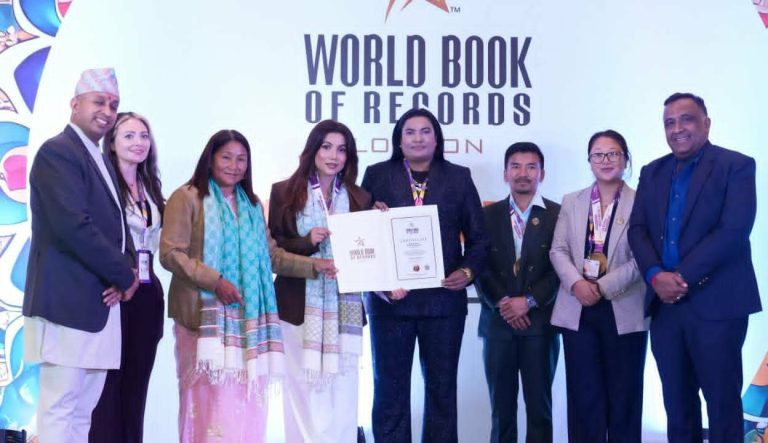 तिलिचो तालमा आयोजना गरिएको रेस्लिङ ‘वर्ल्ड बुक अफ रेकर्ड्स’ मा