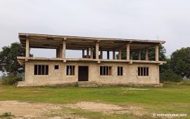काचनमा निर्माणाधीन बर्थिङ्ग सेन्टर भवन ४ वर्षदेखि अलपत्र