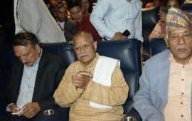 पूर्वराष्ट्रपति यादव, कांग्रेस सभापति थापासहितले हेरे फिल्म ‘बिगुल’