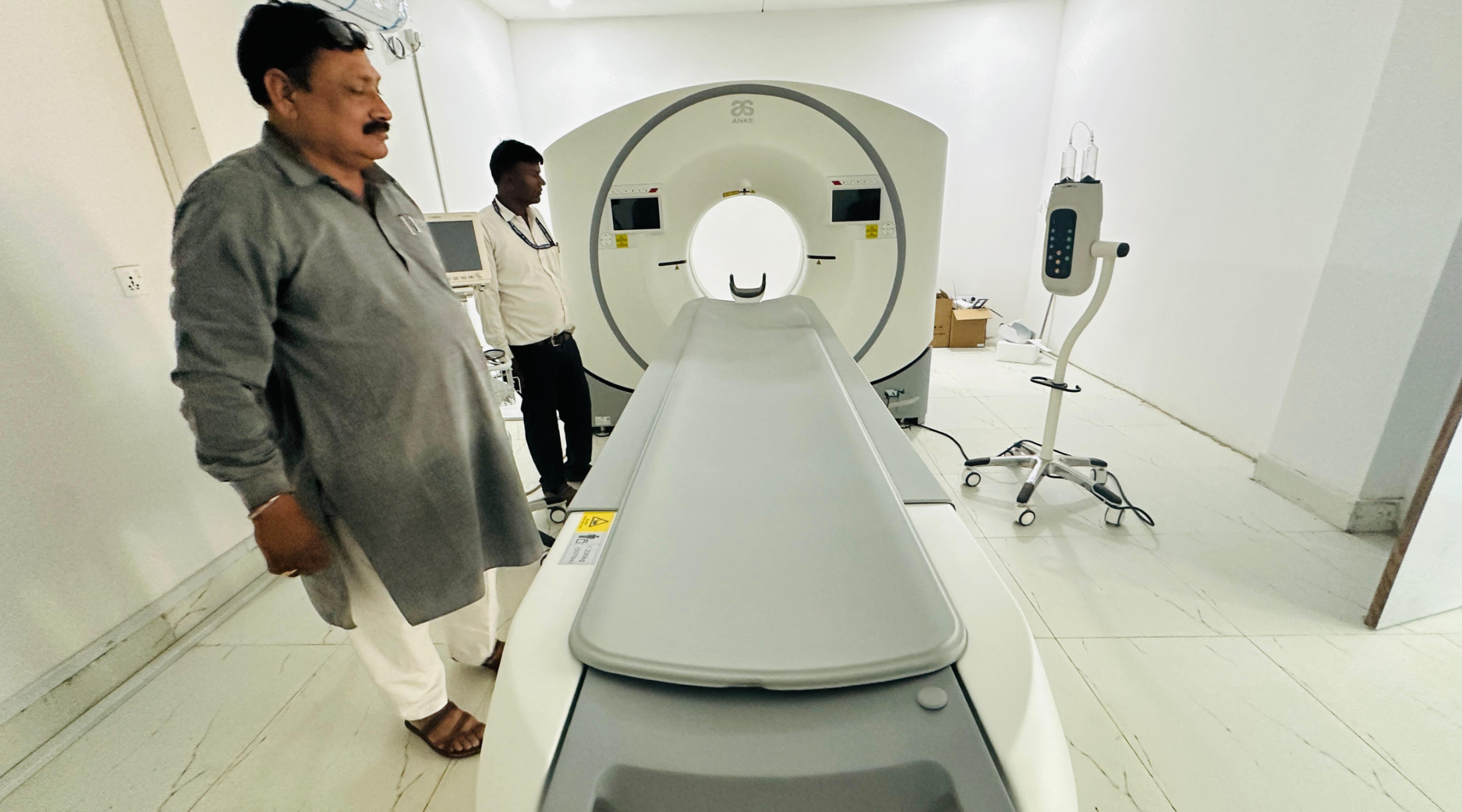 जनशक्ति नहुँदा लहान अस्पतालको सिटी स्क्यान मेसिन प्रयोगविहीन