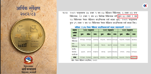 आर्थिक सर्वेक्षणमा त्रुटि : डाक्टर छन् ४१ हजार, देखाइयो ५४ हजार